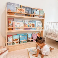 My Duckling NALA 3 Tier Adjustable Solid Wood Bookshelf