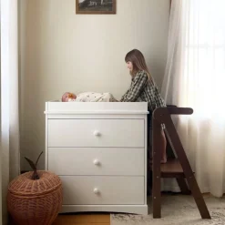 My Duckling New Deluxe Folding Adjustable Learning Tower - Walnut