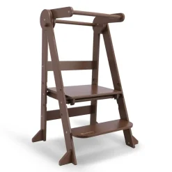 My Duckling New Deluxe Folding Adjustable Learning Tower - Walnut