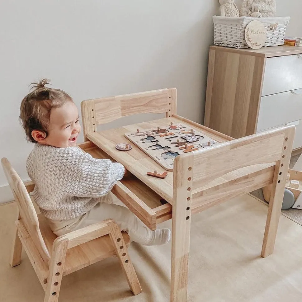 My Duckling Primary Adjustable Table and Chair Set - Bear