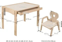 My Duckling Primary Adjustable Table and Chair Set - Duck