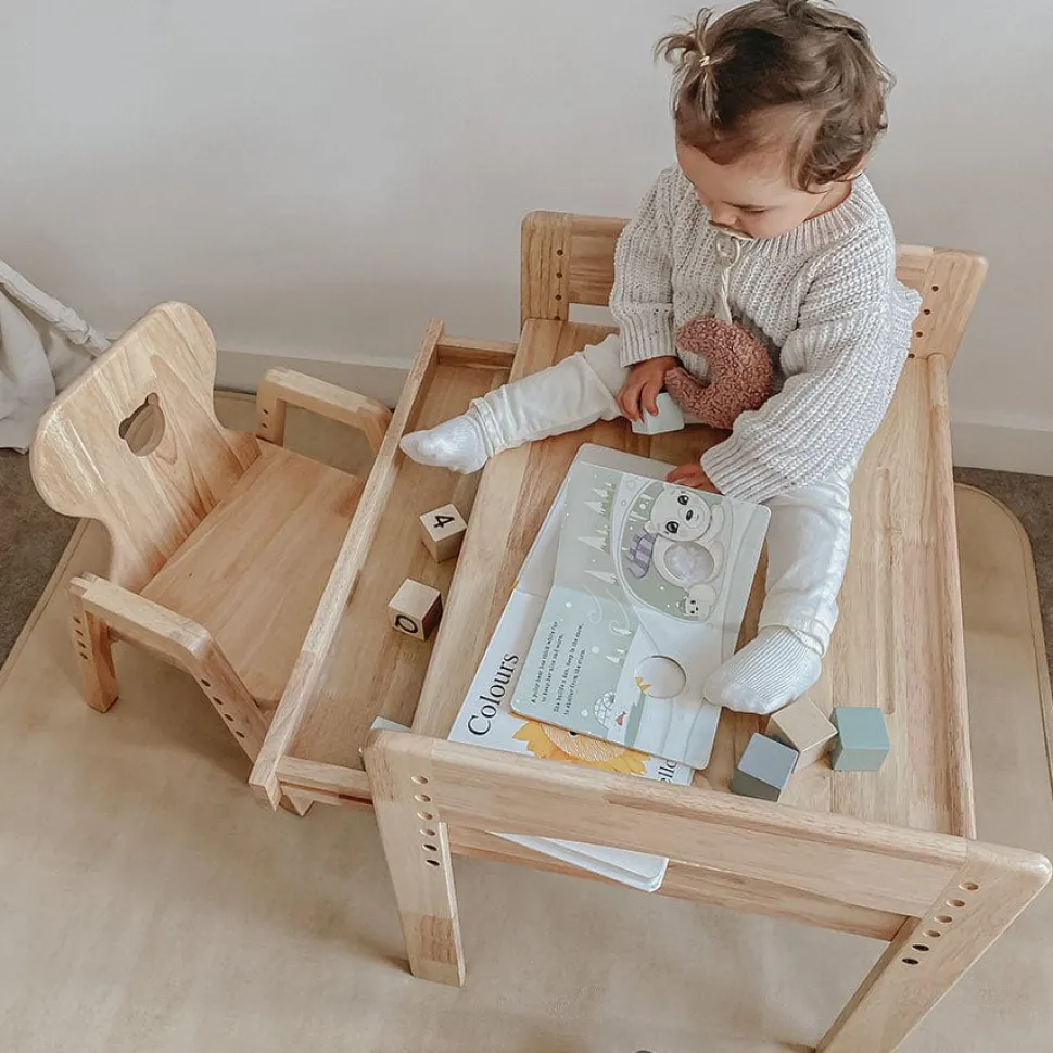My Duckling Primary Adjustable Table and Chair Set - Bear