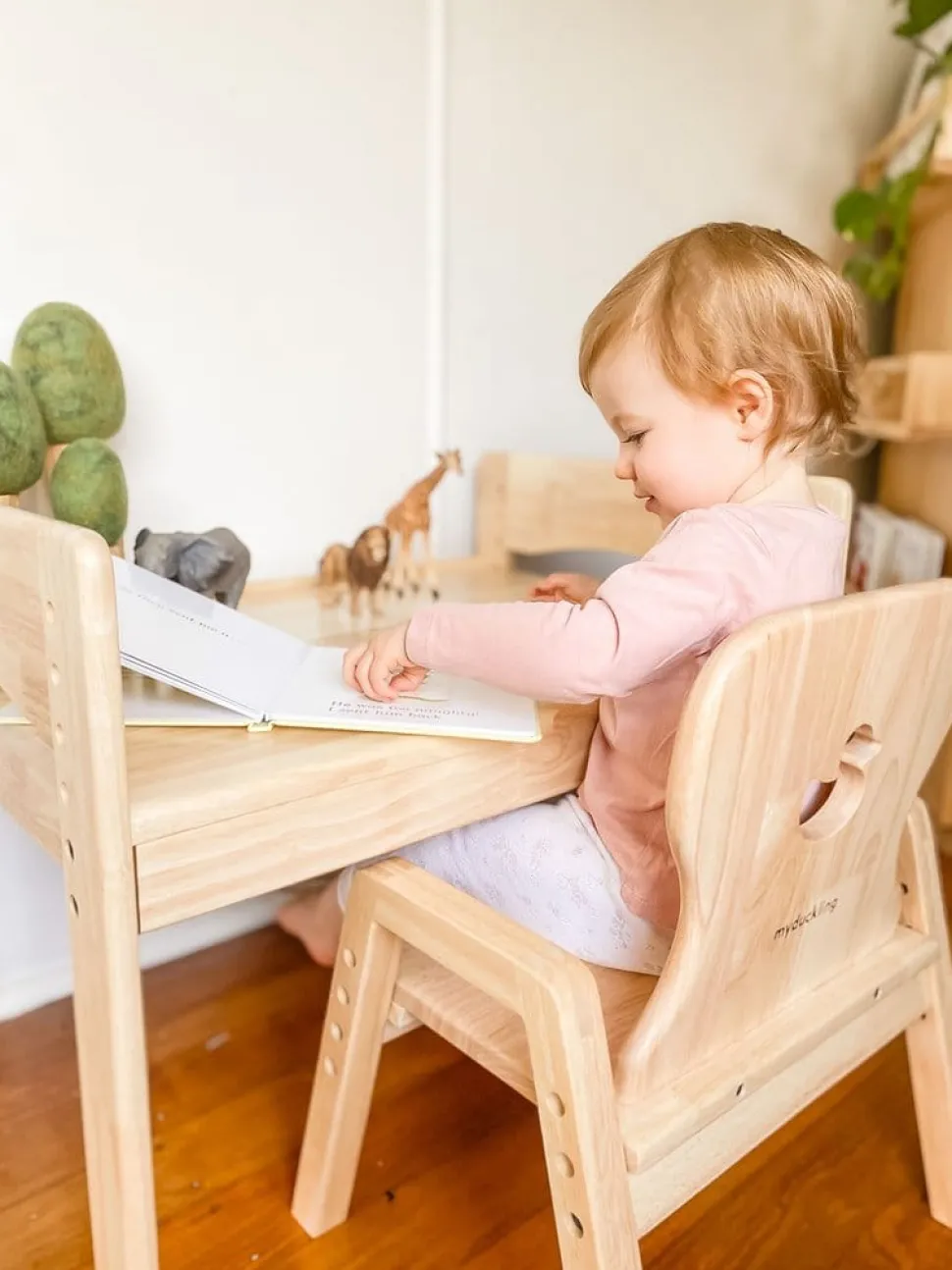 My Duckling Primary Adjustable Table and Chair Set - Duck