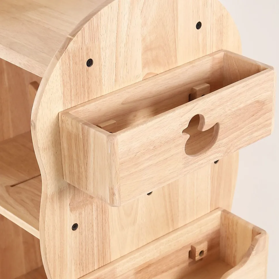 My Duckling Revolving Solid Wood Bookcase