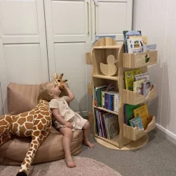 My Duckling Revolving Solid Wood Bookcase