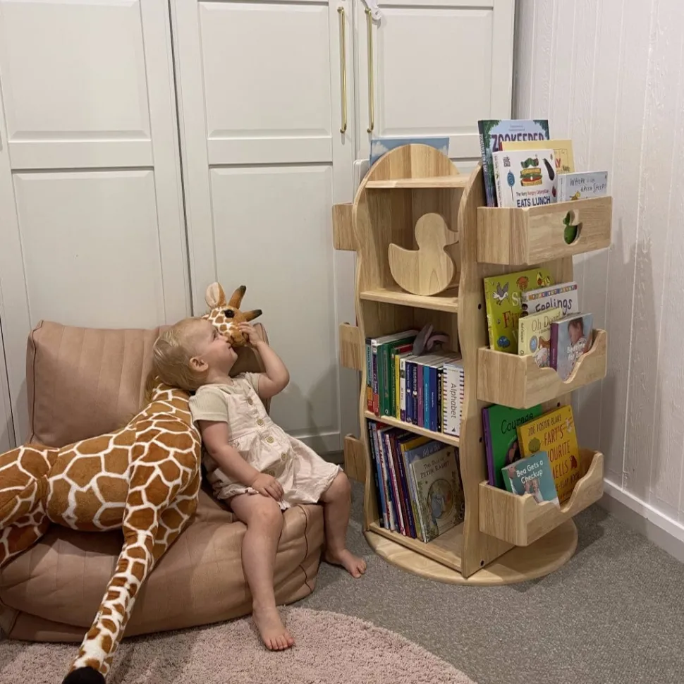 My Duckling Revolving Solid Wood Bookcase