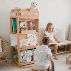 My Duckling Rotating Solid Wood Bookcase - London