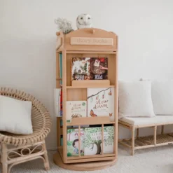 My Duckling Rotating Solid Wood Bookcase - London