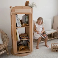 My Duckling Rotating Solid Wood Bookcase - London