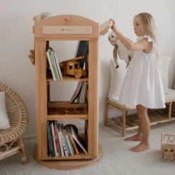 My Duckling Rotating Solid Wood Bookcase - London