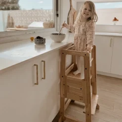 My Duckling Solid Wood Adjustable Learning Tower 2in1 - Deluxe