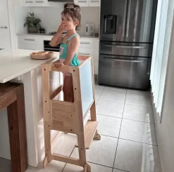 My Duckling Solid Wood Adjustable Learning Tower 2in1 - Deluxe