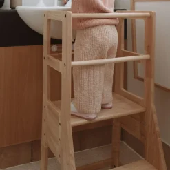 My Duckling Solid Wood Adjustable Learning Tower 3in1 - Deluxe(Rectangle Stool Handle)