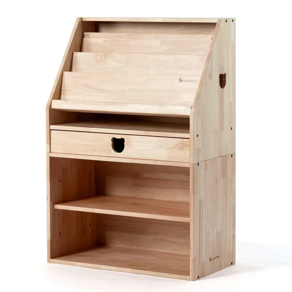 My Duckling Solid Wood 2in1 Display Bookcase (Bear)