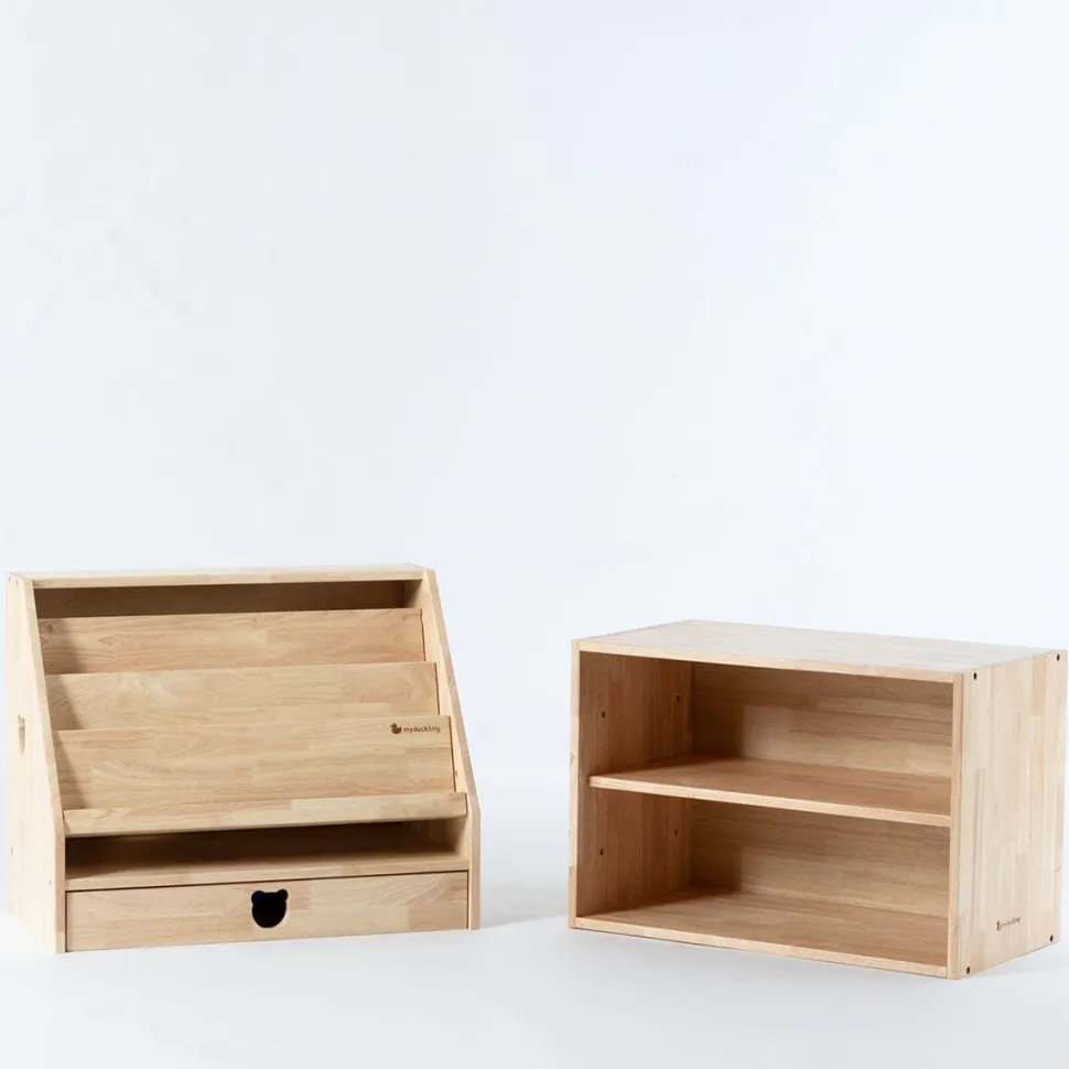 My Duckling Solid Wood 2in1 Display Bookcase (Bear)