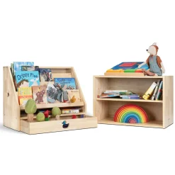 My Duckling Solid Wood 2in1 Display Bookcase (Duck)