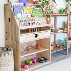 My Duckling Solid Wood 2in1 Display Bookcase (Bear)