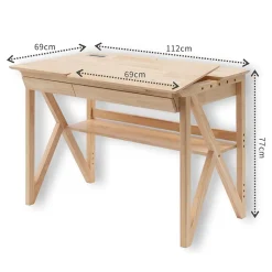 My Duckling Solid Wood Study Desk With Easel
