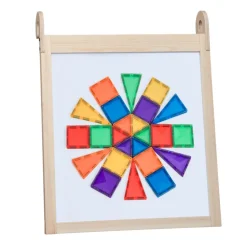 My Duckling Wooden Frame Magnetic Whiteboard with Hooks - Natural