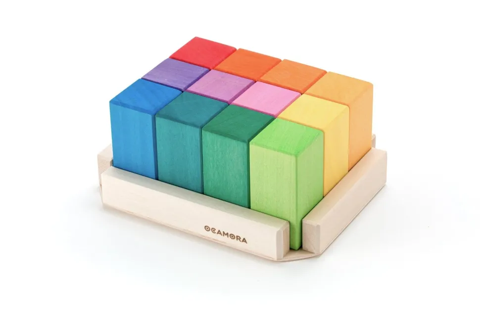 Ocamora 12 Rectangular Blocks - Coloured