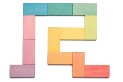 Ocamora 12 Rectangular Blocks - Coloured