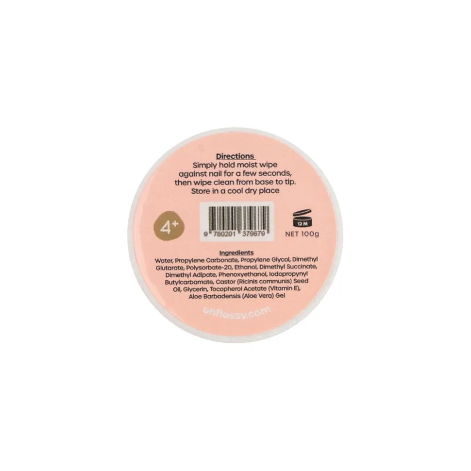 Oh Flossy Water-Based Nail Polish Remover Wipes