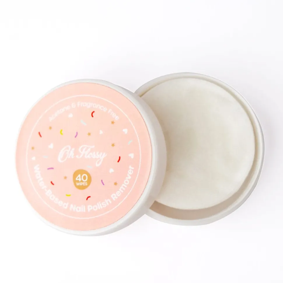 Oh Flossy Water-Based Nail Polish Remover Wipes