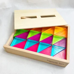 Papoose Lucite Large Triangles 24pc Set