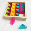Papoose Lucite Small Triangles 32pc Set
