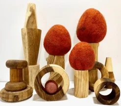 Papoose Toys - Earth Autumn Trees (3 Piece Set)