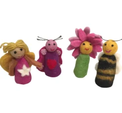 Papoose Toys - Garden Finger Puppets (4 Piece Set)