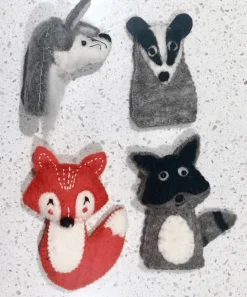 Papoose Toys - Woodland Finger Puppets (4 Piece Set)