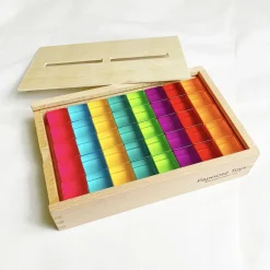 Papoose Toys Bright Lucite Cubes 40pcs