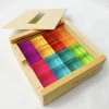 Papoose Toys Bright Lucite Cubes/16pc