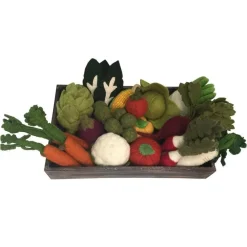 Papoose Toys Crated Vegetable Set