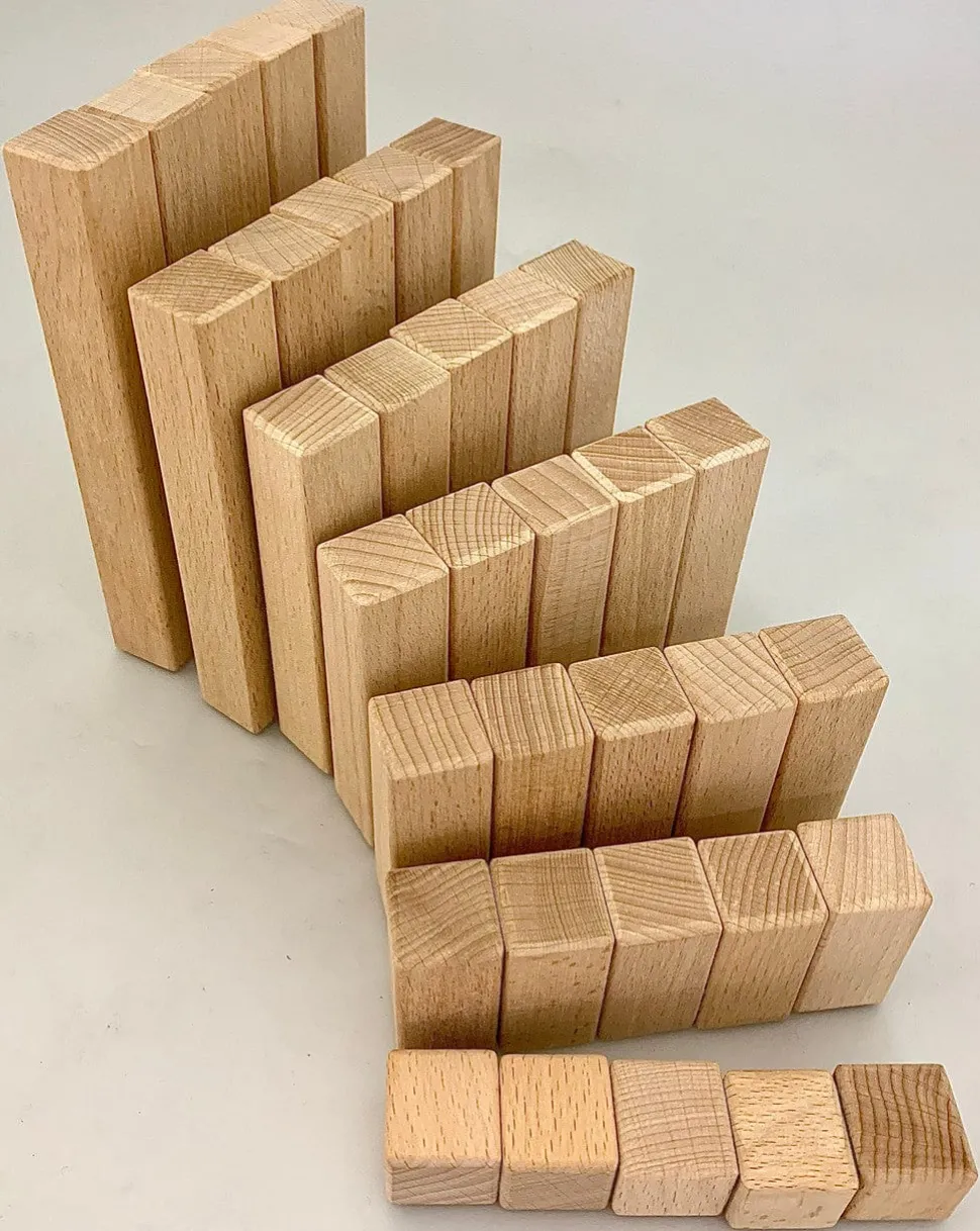 Papoose Toys Natural Steps 35 Piece