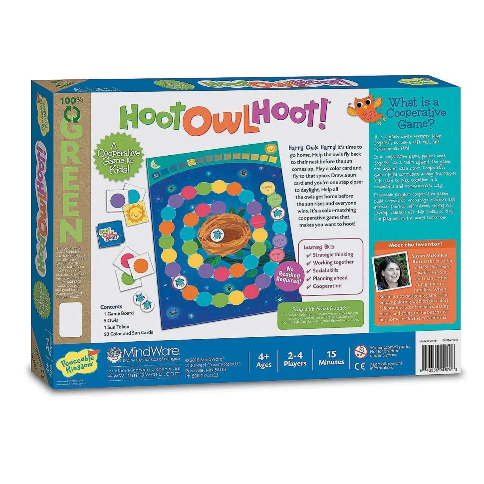 Peaceable Kingdom Game – Hoot Owl Hoot