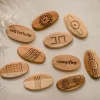 QToys Aboriginal Symbol wooden stones