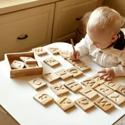 QToys Capital Letter Spelling Tiles