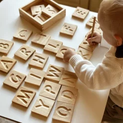 QToys Capital Letter Spelling Tiles