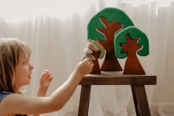 QToys Coloured Wooden Trees