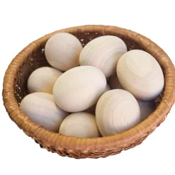 QToys DIY Wooden Eggs (set of 12)