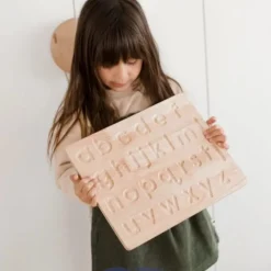 QToys Lower case Letter Tracing board