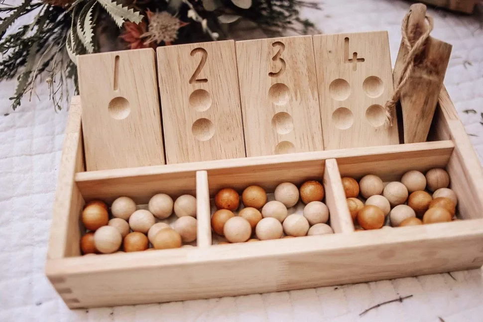 QToys Montessori Sorting Trays set of 3