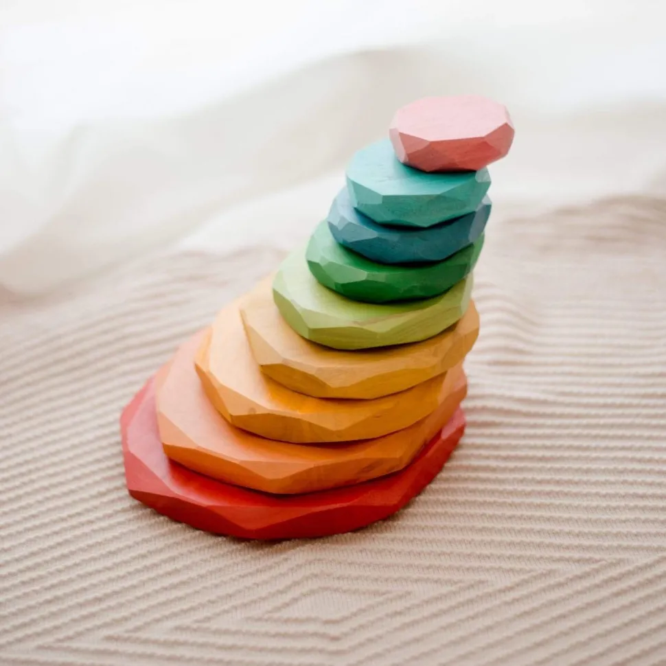 QToys Natural Color Stacking Stones