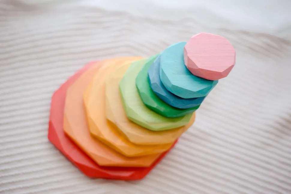 QToys Natural Color Stacking Stones