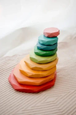 QToys Natural Color Stacking Stones