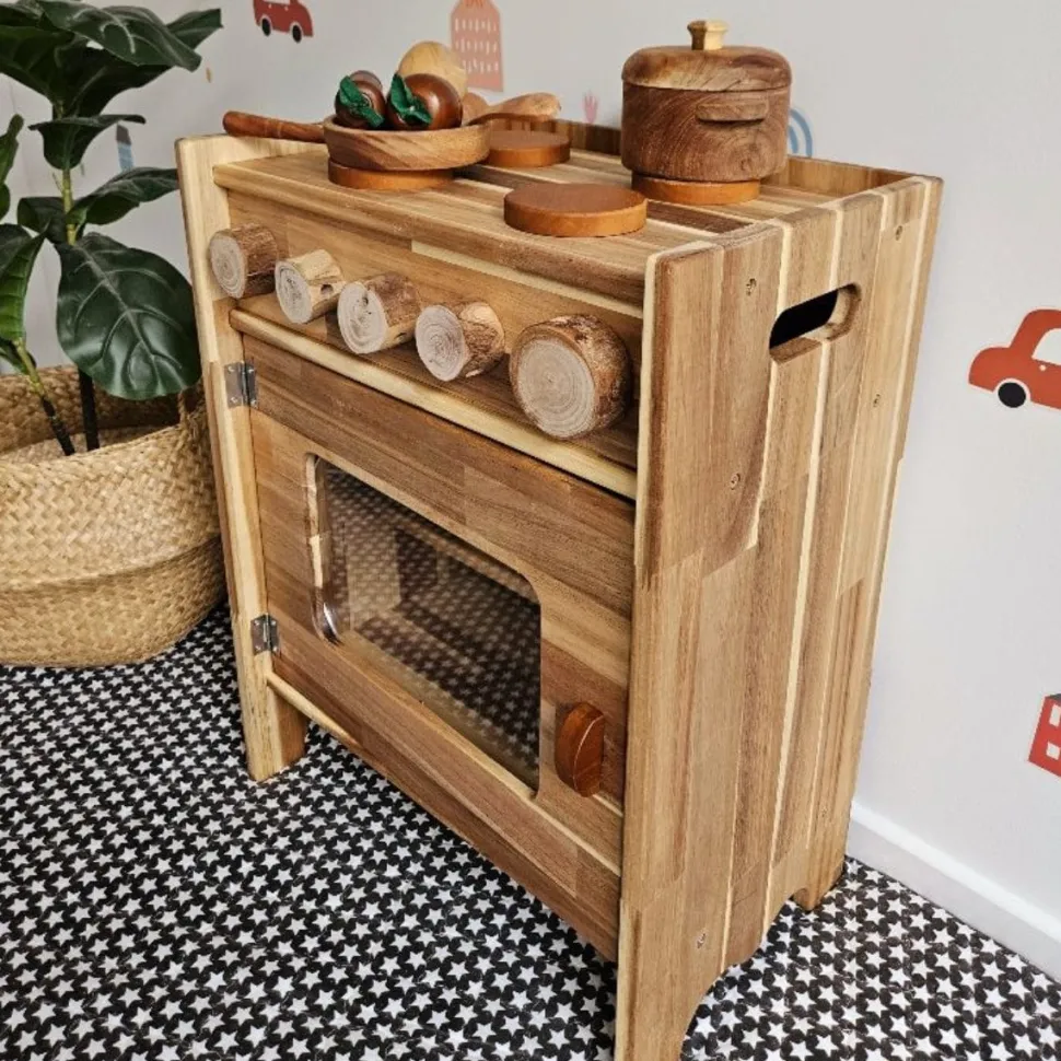 QToys Natural Wooden Stove