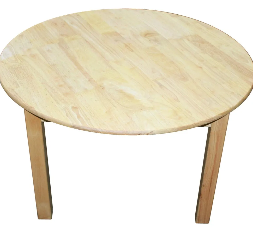 QToys Round Table 90cm - Rubber Wood