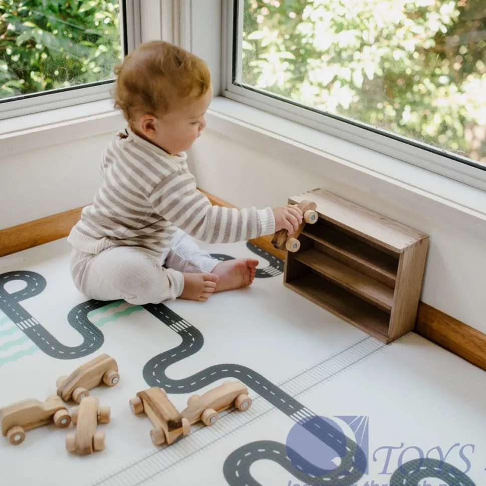 QToys Wooden Car Play Set